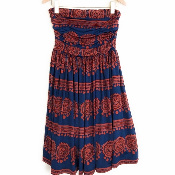 Anthropologie GIRLS FROM SAVOY Oxidized Medallions Tulle Dress - Picture 2 of 8